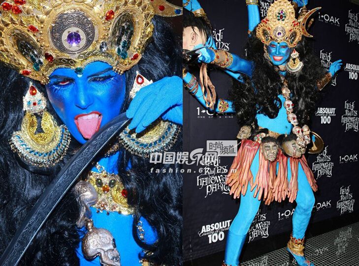 用生命在过万圣节！盘点“万圣女王”超模海蒂历年雷人造型