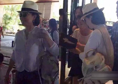 61岁林青霞钟爱蟒蛇皮 紧身衣凸显完美胸型