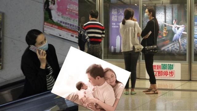 吴佩慈穿公主裙挺肚陪女儿逛迪士尼 不见男友纪晓波