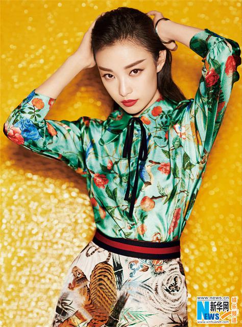 倪妮帅酷登封面春风拂面 柔美率性气场全开