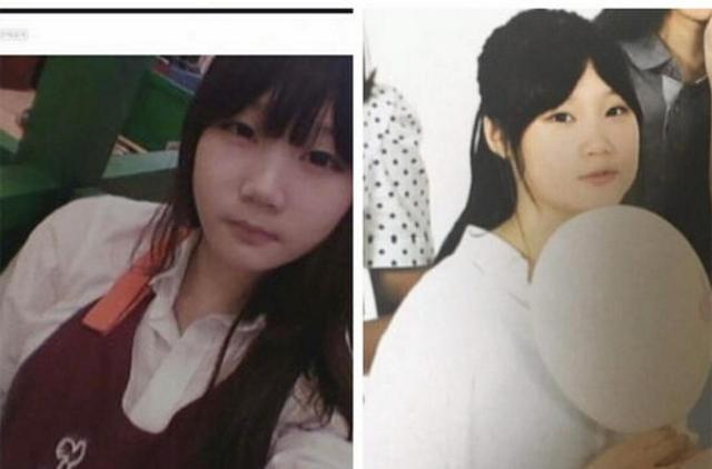 被曝为郑采妍整容前的照片