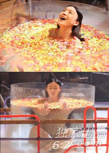 女星沐浴戏香艳撩人 这么诱惑的戏竟是这么拍的