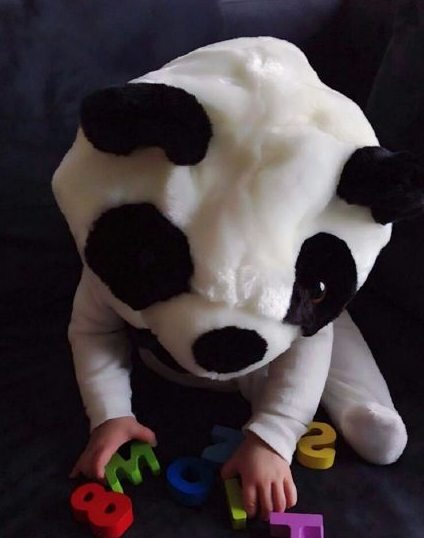 此前 杨幂晒小糯米的照片给网友拜年