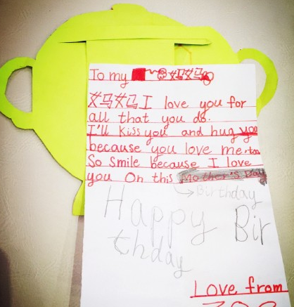 女儿生日贺卡内容